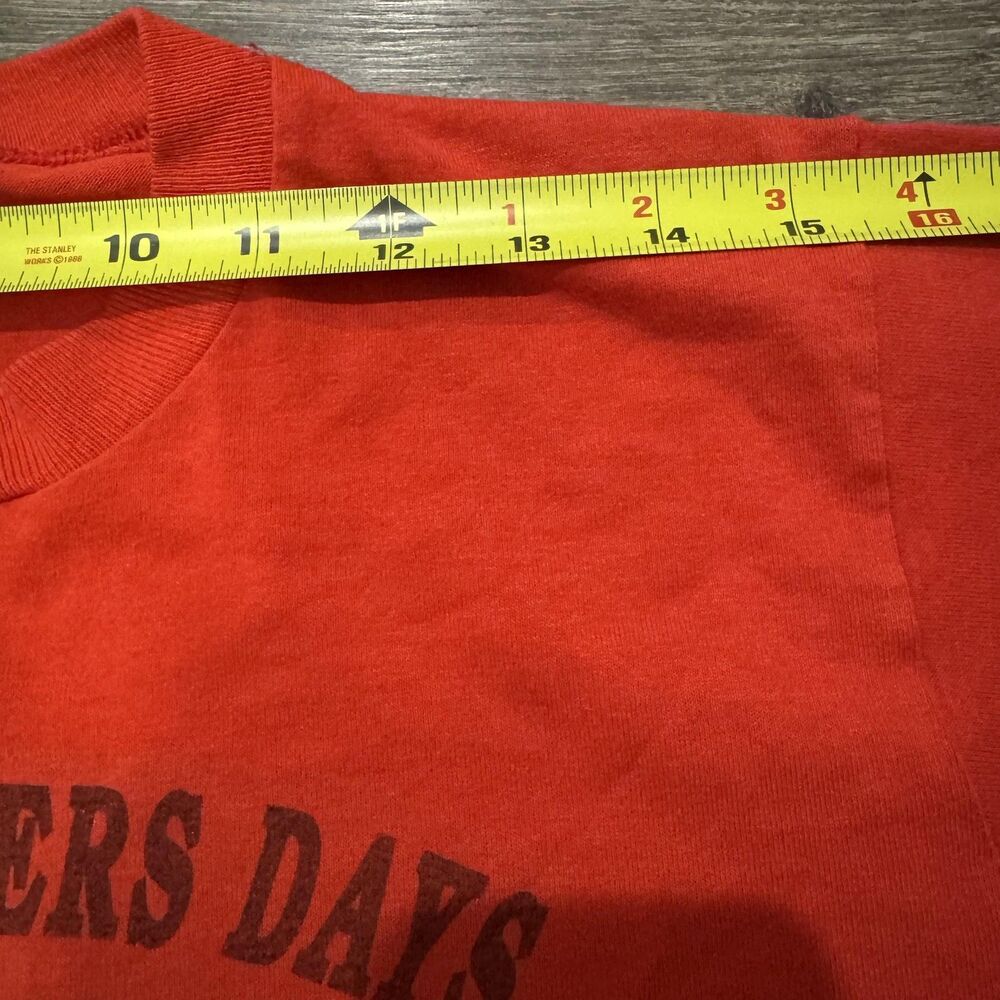 Vintage Red Suspenders Days Festival Shirt Size M Gridley California 80s Tee Usa View 6